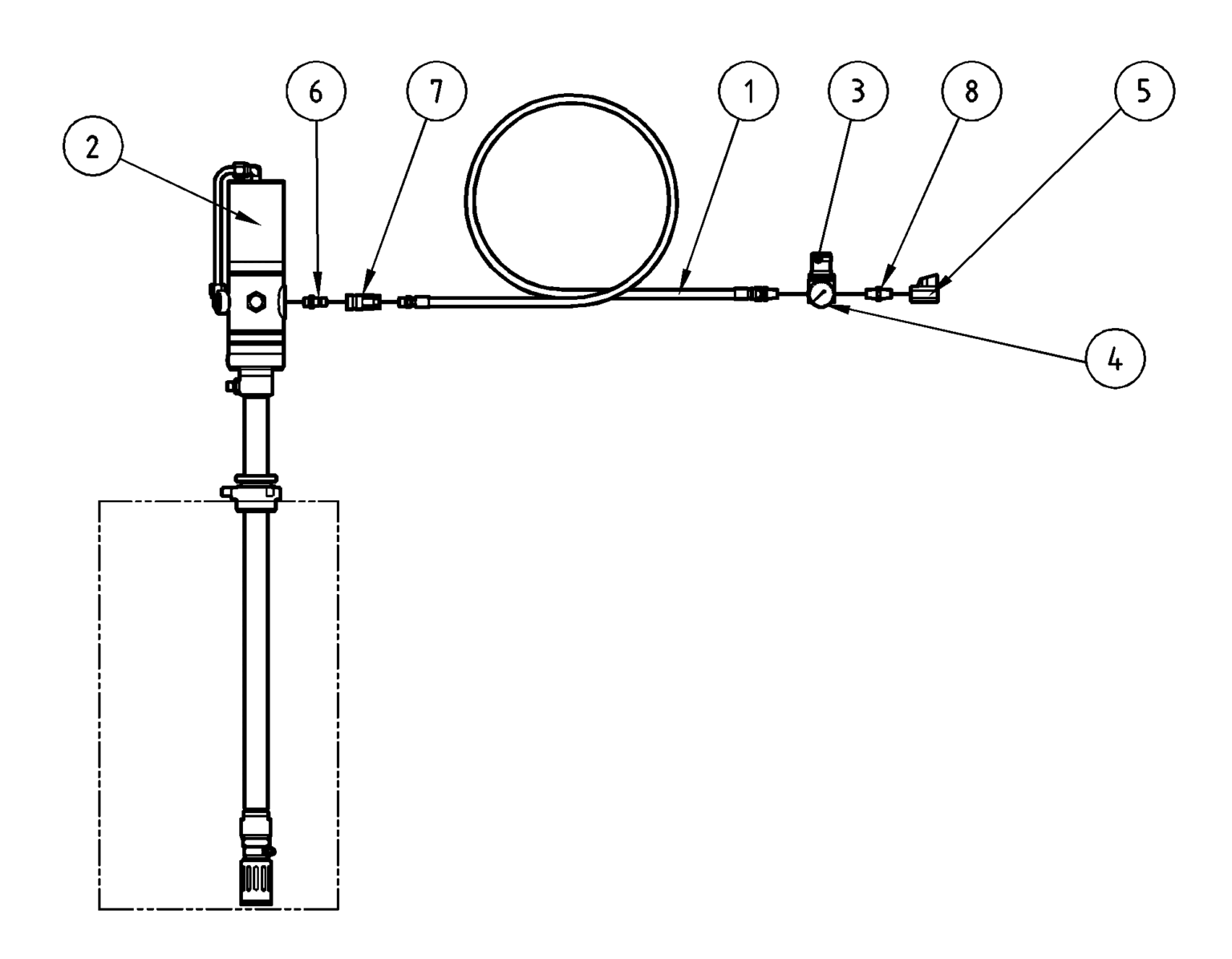 Rustproofing unit, for 1/4drum Assalub AB sitename